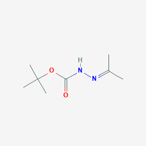 molecular formula C8H16N2O2 B057451 叔丁基 2-(丙-2-亚烷基)肼羧酸酯 CAS No. 16689-34-2