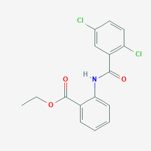 molecular formula C16H13Cl2NO3 B5745278 ETHYL 2-(2,5-DICHLOROBENZAMIDO)BENZOATE 