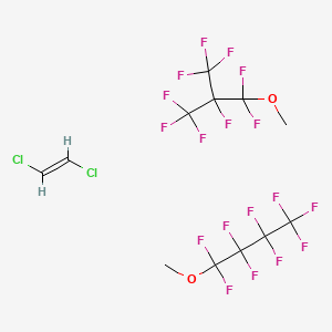 molecular formula C12H8Cl2F18O2 B574534 HFE-71 DE CAS No. 185045-68-5