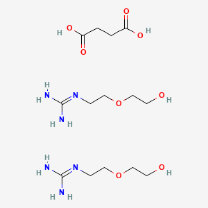 molecular formula C14H32N6O8 B574536 Diglycol guanidine succinate CAS No. 176370-26-6