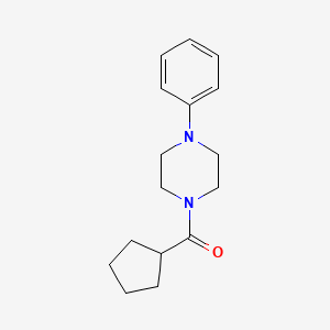 molecular formula C16H22N2O B5745421 CYCLOPENTYL(4-PHENYLPIPERAZINO)METHANONE 