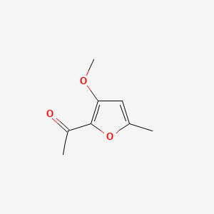 molecular formula C8H10O3 B574551 1-(3-Methoxy-5-methylfuran-2-yl)ethanone CAS No. 162826-77-9