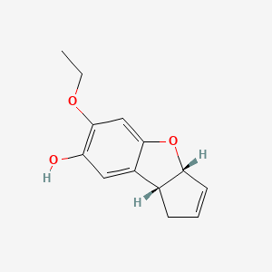 (3aR)-6-Ethoxy-3aalpha,8balpha-dihydro-1H-cyclopenta[b]benzofuran-7-ol