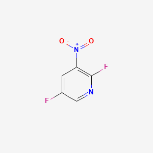 molecular formula C5H2F2N2O2 B574560 2,5-二氟-3-硝基吡啶 CAS No. 179558-82-8
