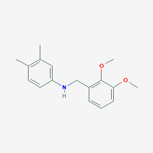 molecular formula C17H21NO2 B5745635 N-[(2,3-dimethoxyphenyl)methyl]-3,4-dimethylaniline 