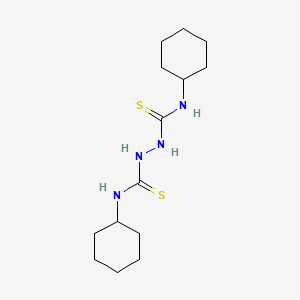 molecular formula C14H26N4S2 B5745656 3-CYCLOHEXYL-1-[(CYCLOHEXYLCARBAMOTHIOYL)AMINO]THIOUREA 