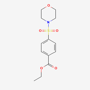 molecular formula C13H17NO5S B5745667 Ethyl 4-morpholin-4-ylsulfonylbenzoate 