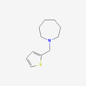 molecular formula C11H17NS B5745681 1-(thiophen-2-ylmethyl)azepane 
