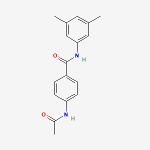 molecular formula C17H18N2O2 B5745818 N-(3,5-dimethylphenyl)-4-acetamidobenzamide 