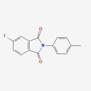 molecular formula C15H10FNO2 B5745893 5-Fluoro-2-(4-methylphenyl)isoindole-1,3-dione 