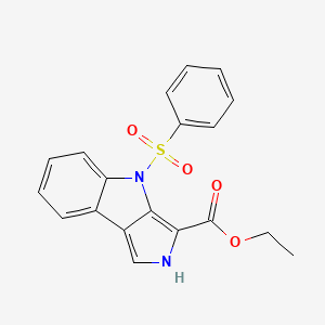 Ethyl 4-(phenylsulfonyl)-2,4-dihydropyrrolo[3,4-b]indole-3-carboxylate