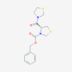 molecular formula C15H18N2O3S2 B057460 Z-thioPro-thiazolidine CAS No. 118059-38-4