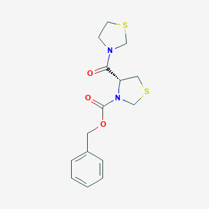 molecular formula C15H18N2O3S2 B057460 Z-Thiopro-thiazolidine CAS No. 118059-38-4