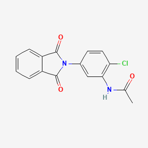 molecular formula C16H11ClN2O3 B5746008 N-[2-chloro-5-(1,3-dioxoisoindol-2-yl)phenyl]acetamide 