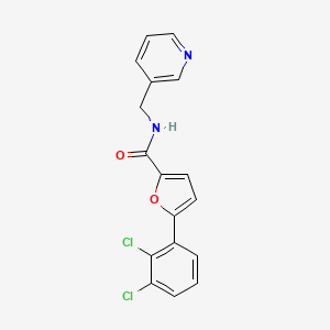 molecular formula C17H12Cl2N2O2 B5746089 5-(2,3-dichlorophenyl)-N-(pyridin-3-ylmethyl)furan-2-carboxamide 