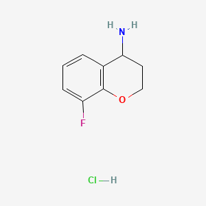 molecular formula C9H11ClFNO B574615 8-Fluorochroman-4-amine hydrochloride CAS No. 191608-18-1