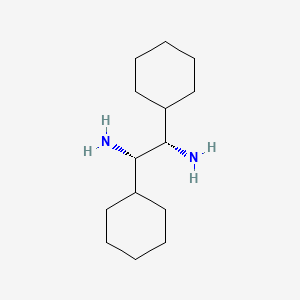 molecular formula C14H28N2 B574626 (1S,2S)-1,2-Dicyclohexylethane-1,2-diamine CAS No. 179337-54-3