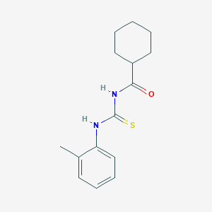 molecular formula C15H20N2OS B5746364 N-[(2-methylphenyl)carbamothioyl]cyclohexanecarboxamide 