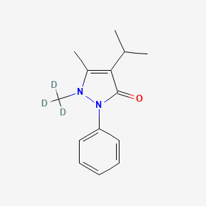 molecular formula C14H18N2O B574638 Propyphenazone-d3 CAS No. 162935-29-7