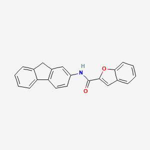 molecular formula C22H15NO2 B5746400 N-(9H-fluoren-2-yl)-1-benzofuran-2-carboxamide 
