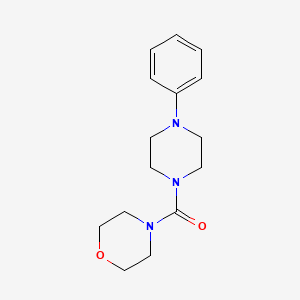 molecular formula C15H21N3O2 B5746442 Morpholin-4-yl-(4-phenyl-piperazin-1-yl)-methanone 