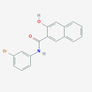 molecular formula C17H12BrNO2 B5746466 N-(3-bromophenyl)-3-hydroxynaphthalene-2-carboxamide CAS No. 81092-74-2