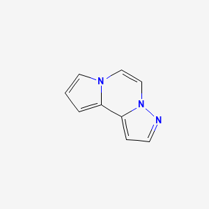 molecular formula C9H7N3 B574655 Pyrazolo[1,5-a]pyrrolo[2,1-c]pyrazine CAS No. 179730-15-5