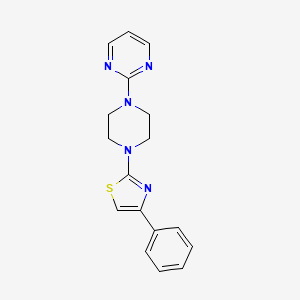 molecular formula C17H17N5S B5746776 4-Phenyl-2-(4-pyrimidin-2-ylpiperazin-1-yl)-1,3-thiazole 