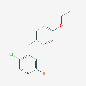 molecular formula C15H14BrClO B057469 4-Bromo-1-chloro-2-(4-ethoxybenzyl)benzene CAS No. 461432-23-5
