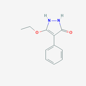 molecular formula C11H12N2O2 B057471 5-Ethoxy-4-phenyl-1H-pyrazol-3(2H)-one CAS No. 119350-26-4