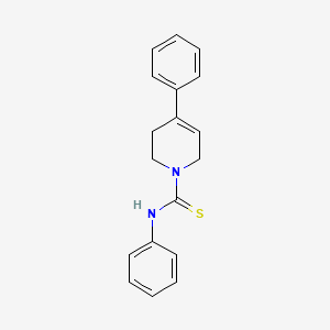 molecular formula C18H18N2S B5747138 N,4-diphenyl-3,6-dihydro-2H-pyridine-1-carbothioamide 