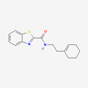 molecular formula C16H18N2OS B5747189 N-[2-(cyclohex-1-en-1-yl)ethyl]-1,3-benzothiazole-2-carboxamide 