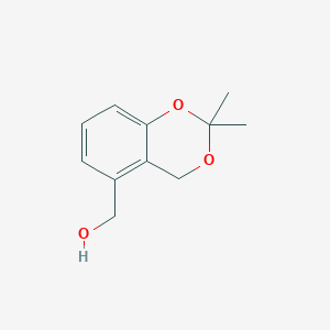 molecular formula C11H14O3 B057473 2,2-Dimethyl-4H-1,3-benzodioxin-5-methanol CAS No. 112429-70-6