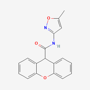 molecular formula C18H14N2O3 B5747312 N-(5-methyl-1,2-oxazol-3-yl)-9H-xanthene-9-carboxamide 