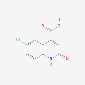 molecular formula C10H6ClNO3 B057476 6-Chloro-2-hydroxy-quinoline-4-carboxylic acid CAS No. 118292-35-6