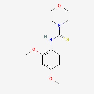 molecular formula C13H18N2O3S B5747644 N-(2,4-dimethoxyphenyl)morpholine-4-carbothioamide 