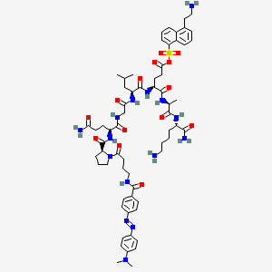 molecular formula C63H87N15O14S B574768 MMP Substrate III, Fluorogenic CAS No. 193475-71-7