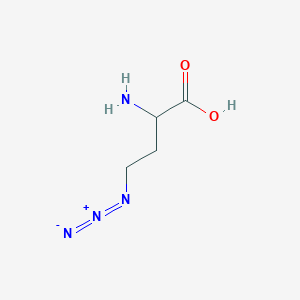 molecular formula C4H8N4O2 B057478 2-Amino-4-azidobutanoic acid CAS No. 120143-20-6