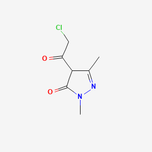 4-(Chloroacetyl)-2,5-dimethyl-2,4-dihydro-3H-pyrazol-3-one