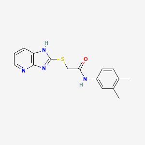 molecular formula C16H16N4OS B5747930 N-(3,4-DIMETHYLPHENYL)-2-{3H-IMIDAZO[4,5-B]PYRIDIN-2-YLSULFANYL}ACETAMIDE 