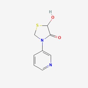 5-Hydroxy-3-pyridin-3-yl-1,3-thiazolidin-4-one