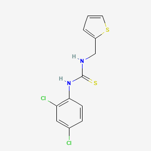 molecular formula C12H10Cl2N2S2 B5747950 1-(2,4-Dichlorophenyl)-3-(thiophen-2-ylmethyl)thiourea 