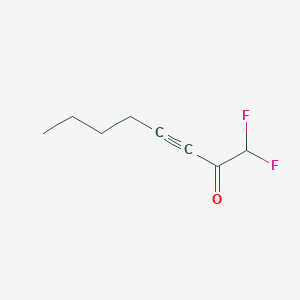 molecular formula C8H10F2O B057482 1,1-Difluorooct-3-yn-2-one CAS No. 117710-73-3