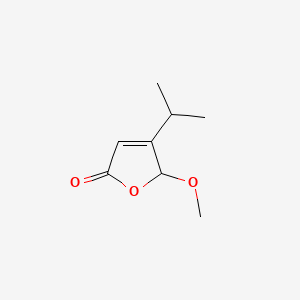molecular formula C8H12O3 B574820 4-Isopropyl-5-methoxyfuran-2(5H)-one CAS No. 180576-33-4