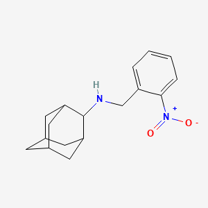 molecular formula C17H22N2O2 B5748201 N-[(2-nitrophenyl)methyl]adamantan-2-amine CAS No. 355382-77-3