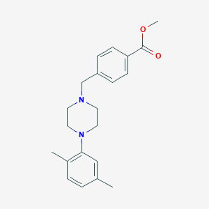 molecular formula C21H26N2O2 B5748286 Methyl 4-[[4-(2,5-dimethylphenyl)piperazin-1-yl]methyl]benzoate 