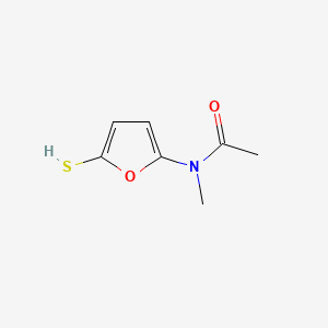 molecular formula C7H9NO2S B574829 N-methyl-N-(5-sulfanylfuran-2-yl)acetamide CAS No. 188940-30-9
