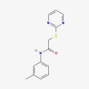 molecular formula C13H13N3OS B5748427 N-(3-methylphenyl)-2-(pyrimidin-2-ylsulfanyl)acetamide 