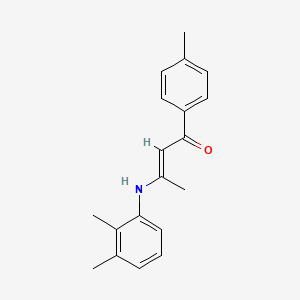 molecular formula C19H21NO B5748685 (E)-3-(2,3-dimethylanilino)-1-(4-methylphenyl)but-2-en-1-one 