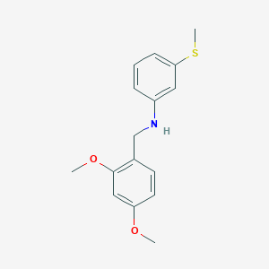 molecular formula C16H19NO2S B5748939 N-(2,4-DIMETHOXYBENZYL)-N-[3-(METHYLSULFANYL)PHENYL]AMINE 
